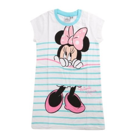 Disney Chemise De Nuit -Fille - Minnie Mouse-Blanc-Rose-Bleu