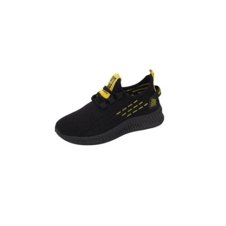 Basket Enfant Noir Jaune B-1 Noir JN