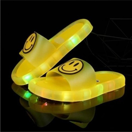 claquette lumineuse pour enfants, claquette led d'été - jaune