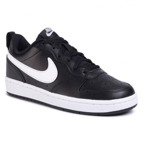 Nike Baskets Garçon NIKE COURT BOROUGH LOW 2 (GS) - BQ5448-002 - Noir