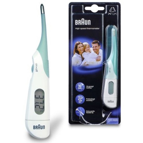 Braun Thermomètre digital  High Speed - PRT1000 - Blanc