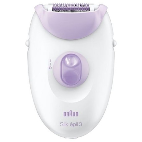 Braun Épilateur BRAUN Silk-Épil 3 Se3170 - Blanc/Violet